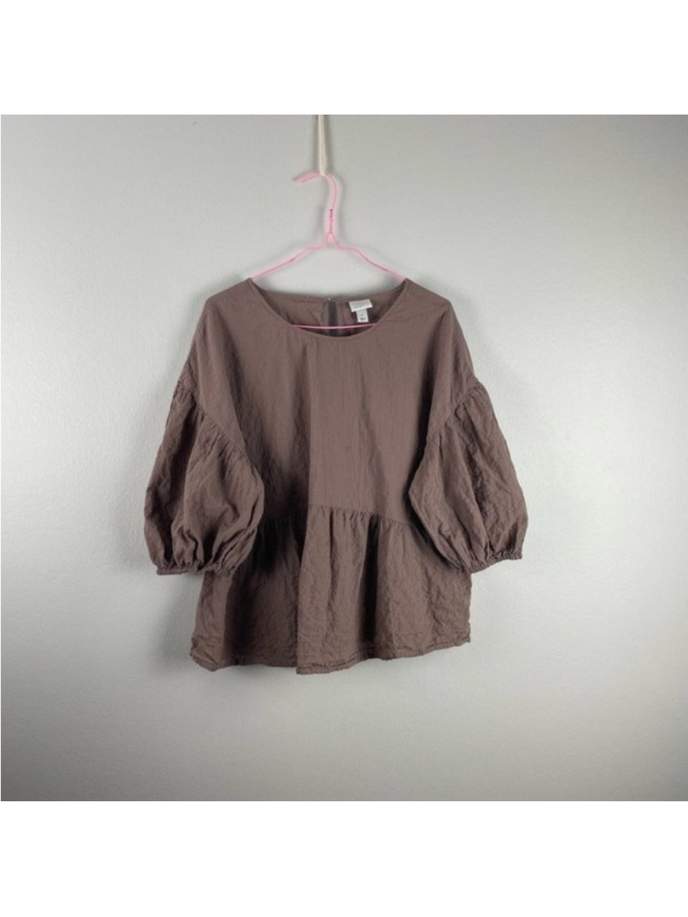 A New Day puff sleeve babydoll blouse